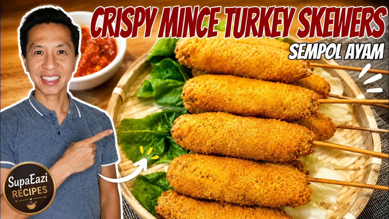 Indonesian Mince Crispy Skewers | Sempol Ayam | Mince Turkey Recipe Ideas