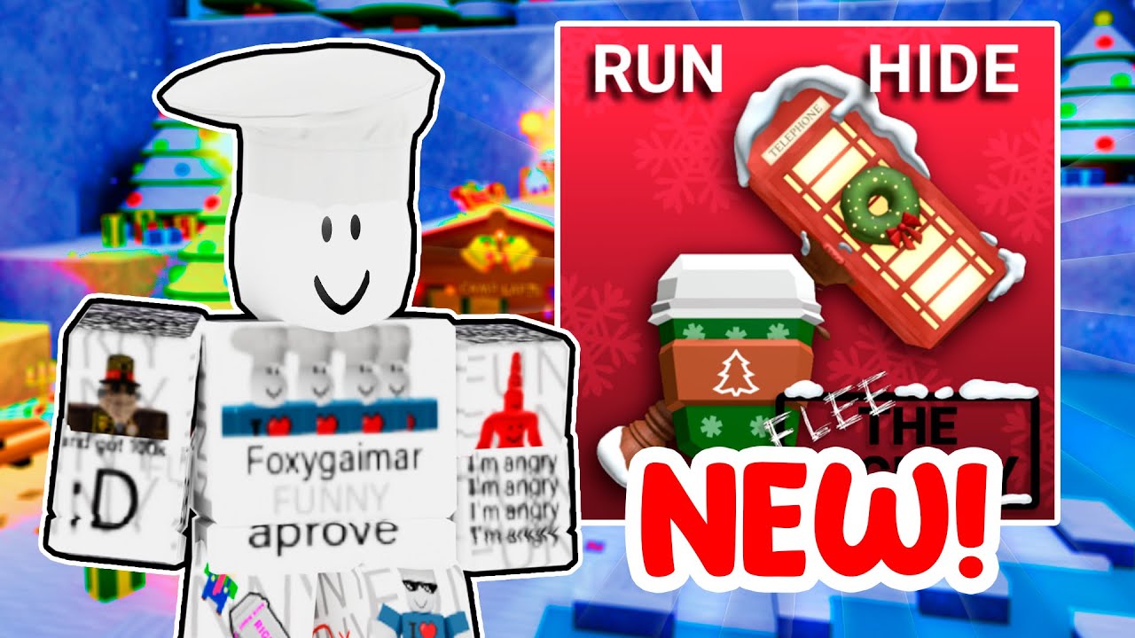 ИСПЫТЫВАЮ ВСЕ НОВЫЕ РОЖДЕСТВЕНСКИЕ МОЛОТКИ В ROBLOX. БЕГИТЕ ИЗ КОМПЛЕКСА!