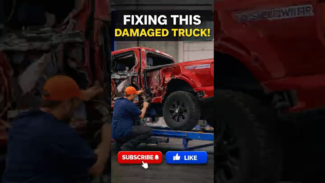 From wrecked to unstoppable&hellip; rebuilding a Ford F-250 🚛 #ford #truck #rebuild #shorts #edit