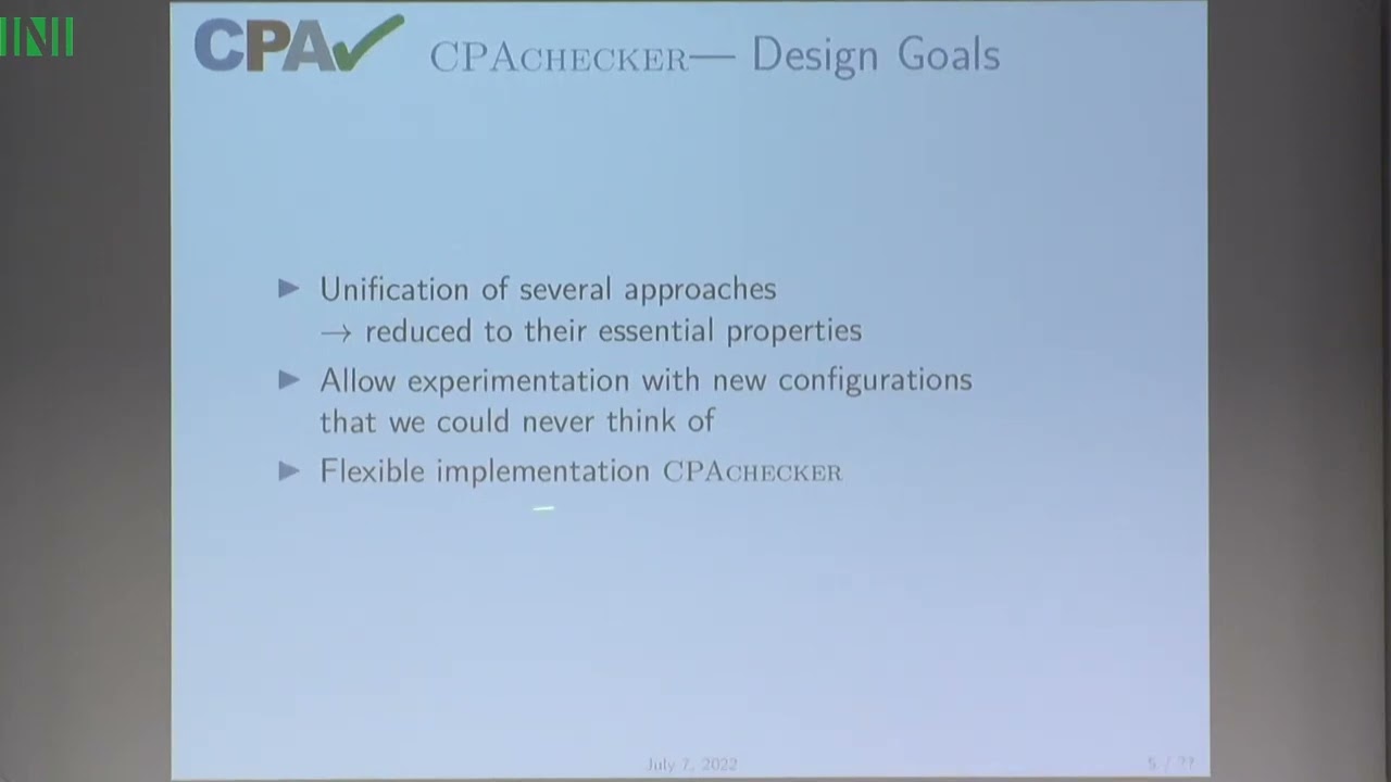 Prof. Dirk Beyer | Cooperative Software Verification  Combination Approaches that Share Information