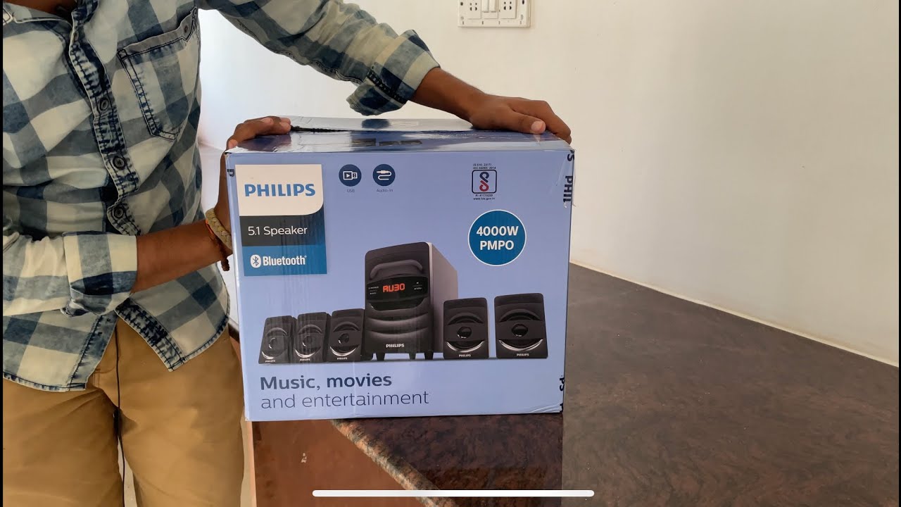 Philips 5.1 Home theatre Unboxing + Sound test 🔥🔥