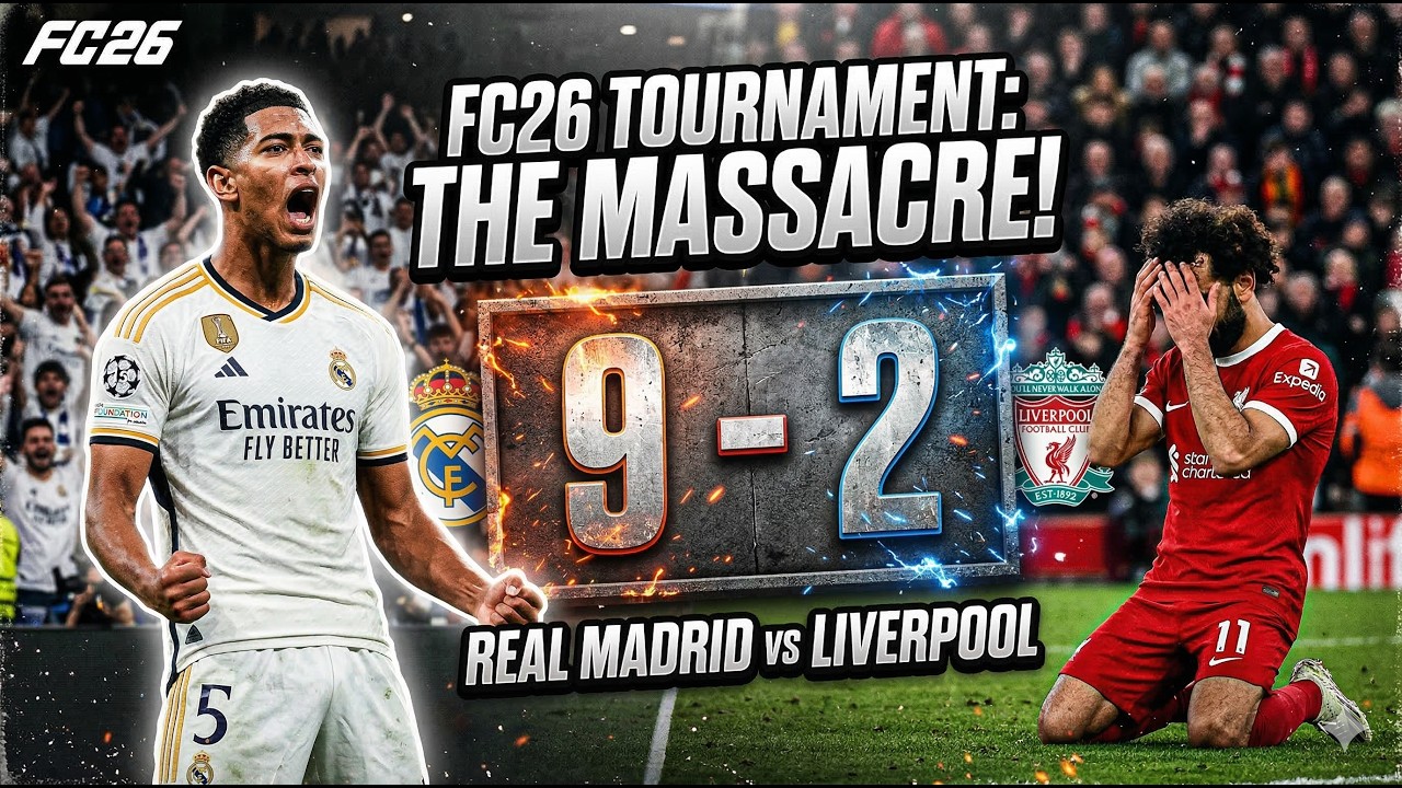 9 GOALS OF PURE DESTRUCTION! 😱 RMA HUMILIATES LIV in a 9–2 Goal Storm! | FC26 Tournament #hallofwar