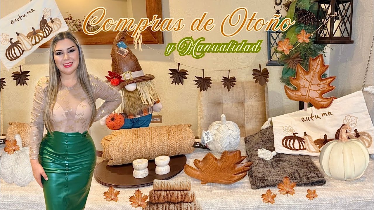 🍁DECORACIONES DE OTOÑO Y MANUALIDAD🍁Crea tu propia guirnalda de Otoño