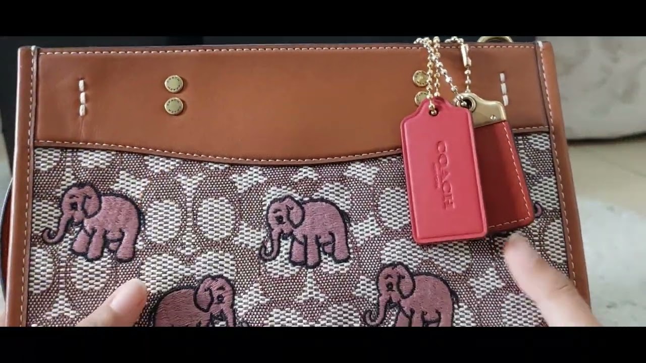 Coach Rogue 25 Jacquard Signature Elephant C6165