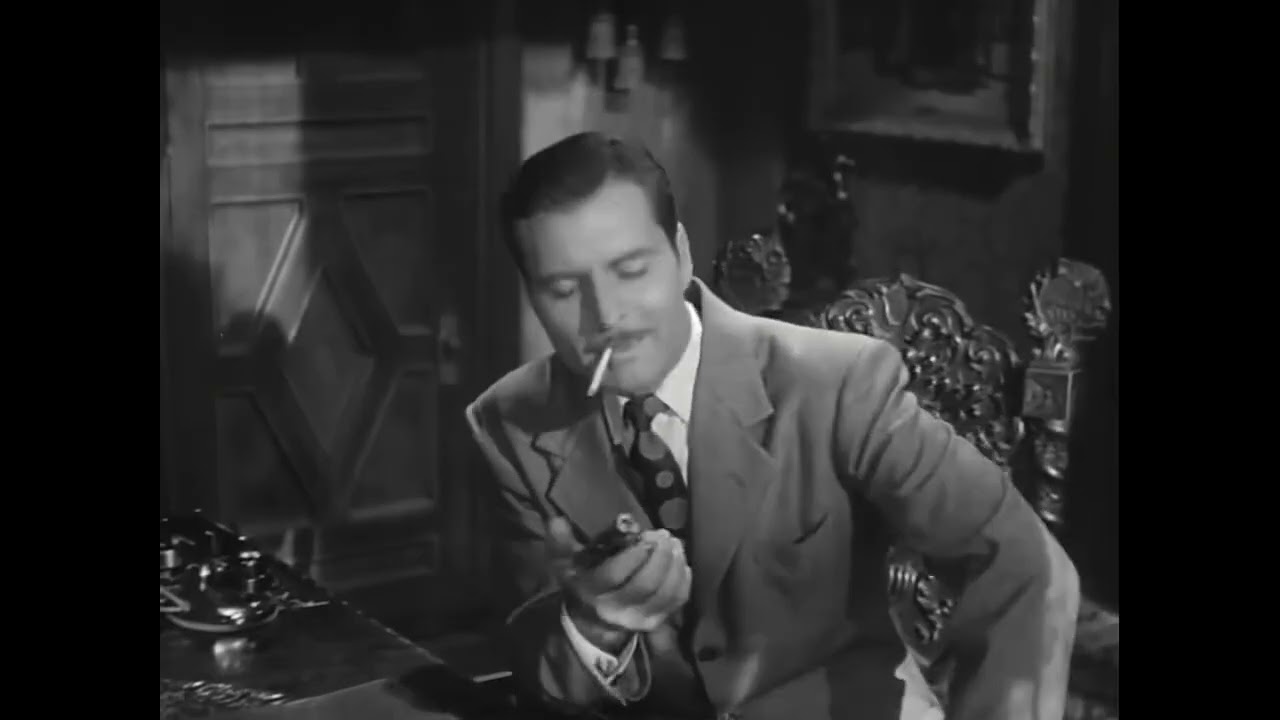 George Montgomery as detective Philip Marlowe in Raymond Chandler's 