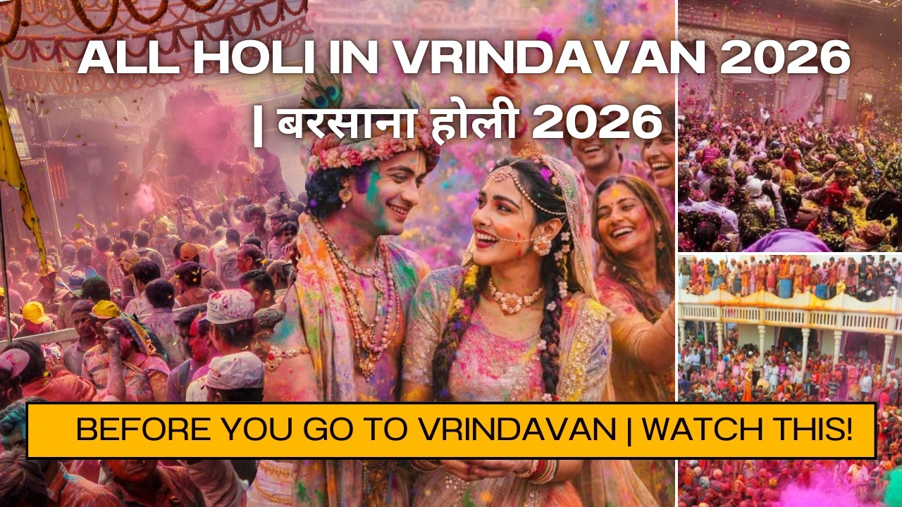 Vrindavan Holi 2026 | बरसाना होली 2026 | Braj ki Holi | Mathura | Vrindavan | Krishna Janambhumi