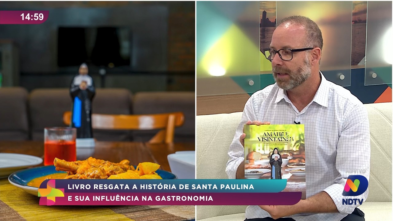 Livro destaca Santa Paulina e sua influência na gastronomia