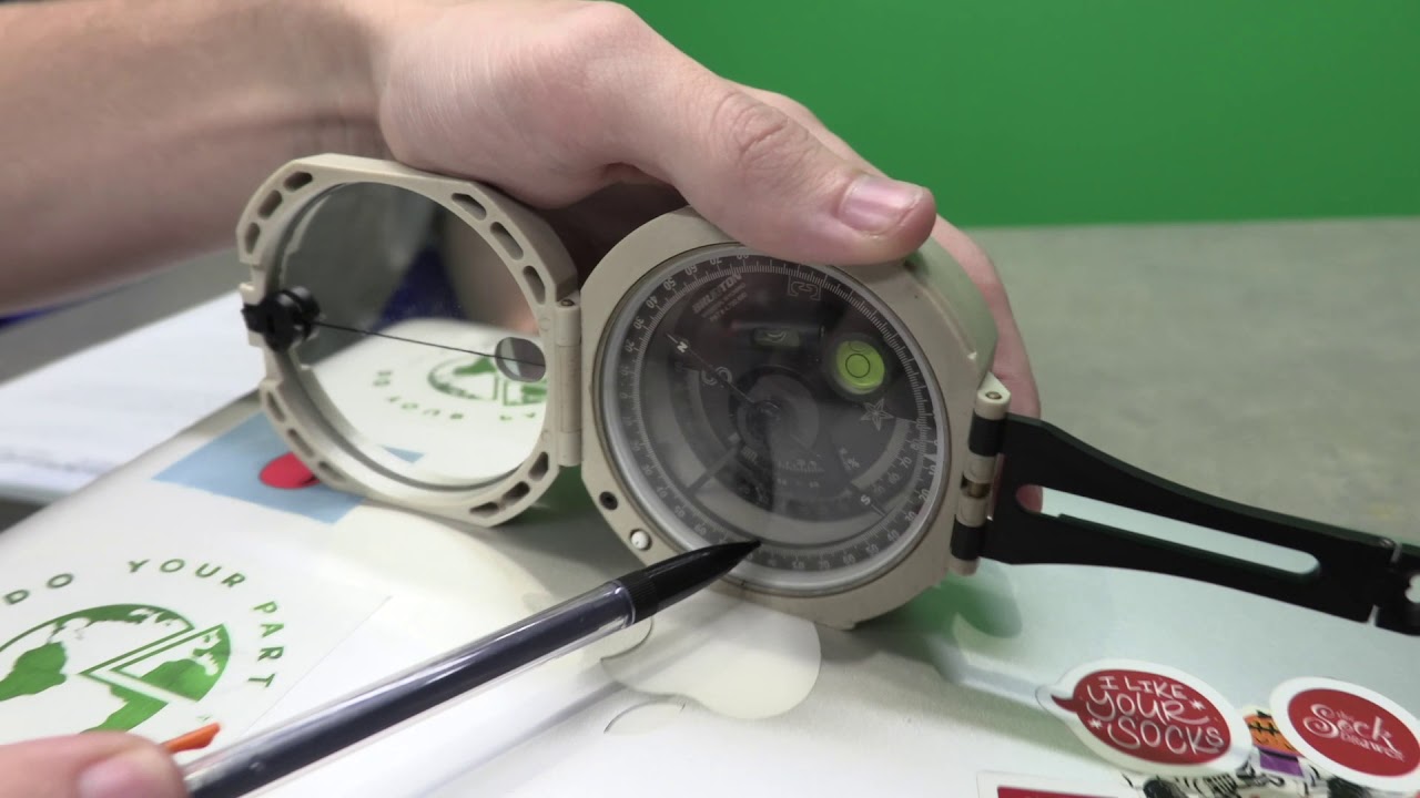 How to find strike and dip with a Brunton Compass
