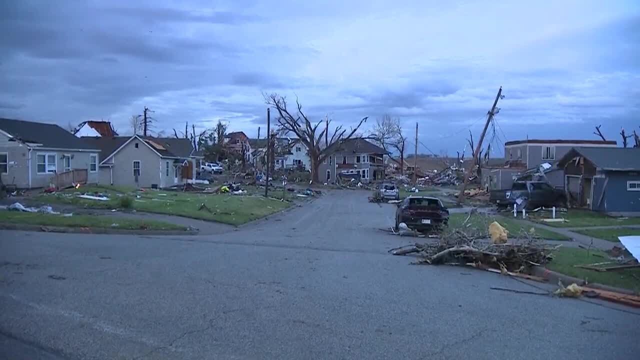 RAW VIDEO: Tornado damage in Minden, Iowa