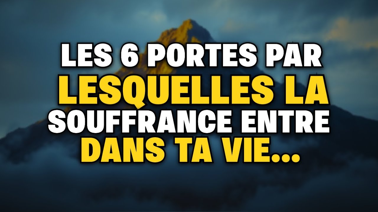 Ces 6 sens t’enferment DANS LE CYCLE DE LA SOUFFRANCE Sagesse bouddhiste
