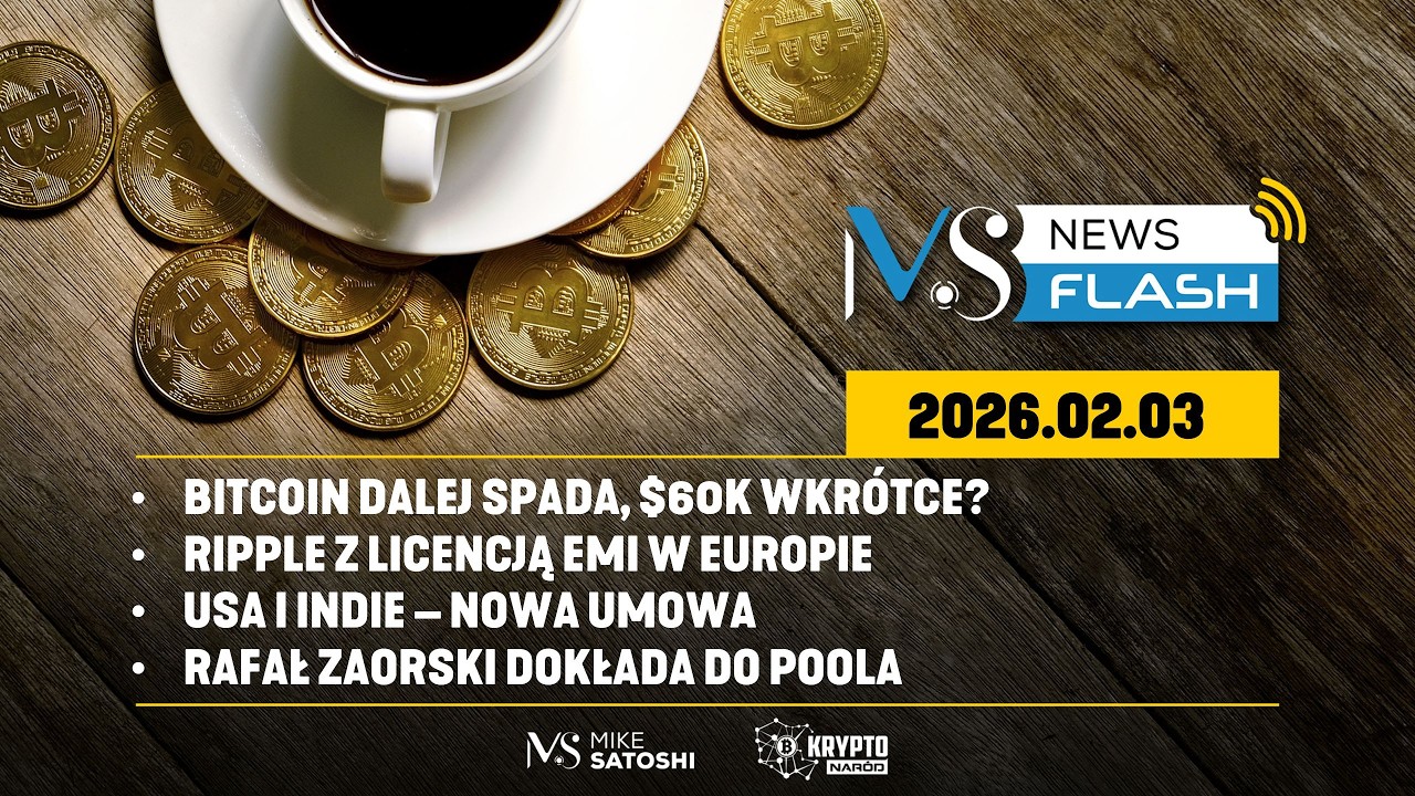 BITCOIN DALEJ SPADA, $60K WKR&Oacute;TCE? ZAORSKI DOŁOŻYŁ DO POOLA I SPALIŁ LP; RIPPLE Z LICENCJĄ EMI
