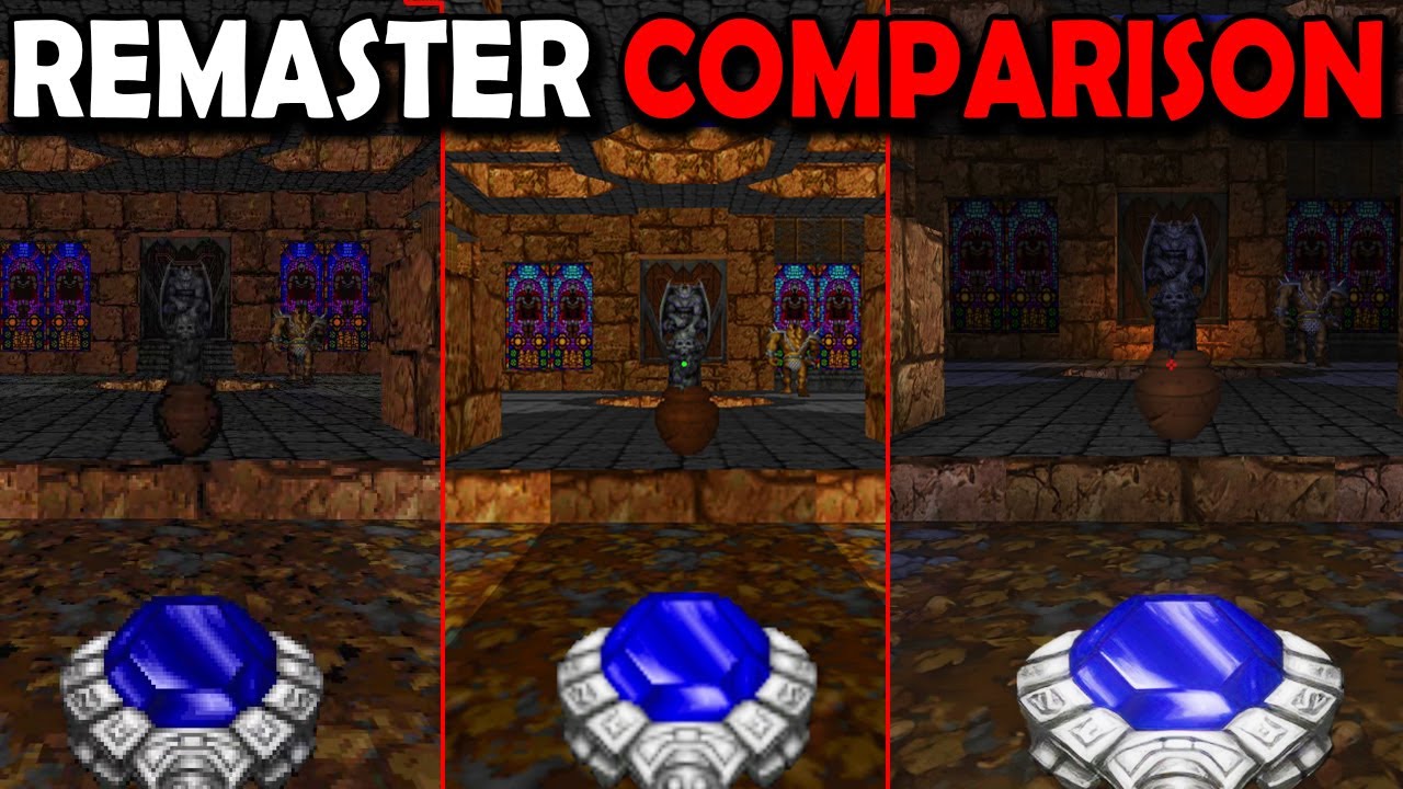 Hexen Update 2025 Visual Comparison to Other Source Ports