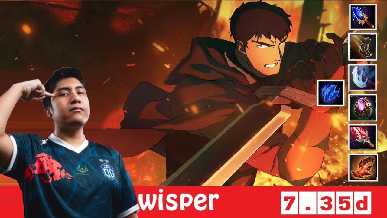 [DOTA 2] OG.Wisper the DRAGON KNIGHT [OFFLANE] [7.35d]