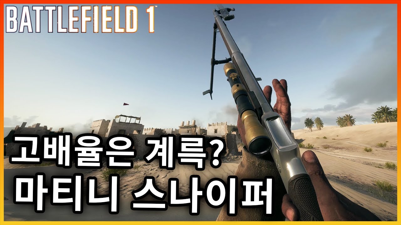 묵직한 한방의 마티니 헨리,  고배율 스나이퍼 커스텀은 계륵?? [배틀필드1]