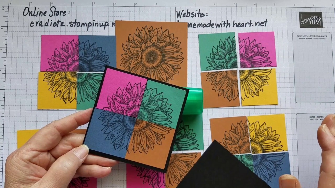Pop Art Inspired Sunflower Cards