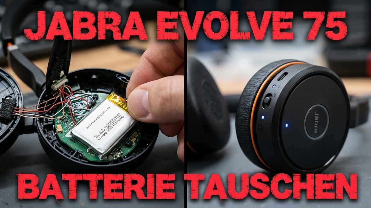 Jabra Evolve 75 Batterie tauschen