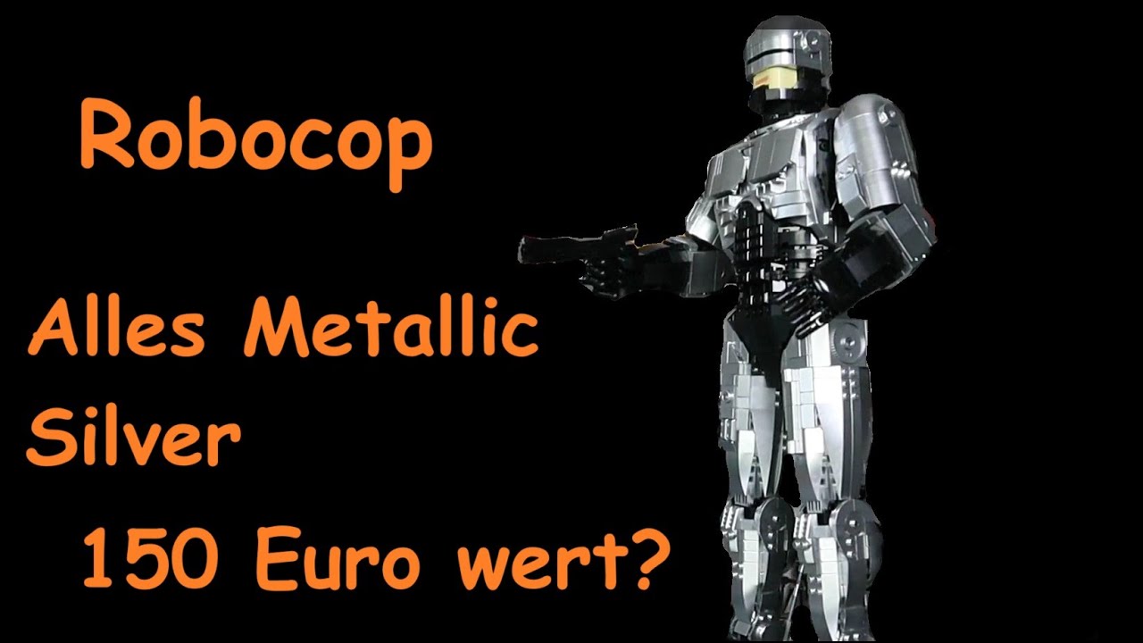 Bluebrixx Pro 106899 - Robocop - ein Träumchen in Metallic Silver, aber auch 150 wert?