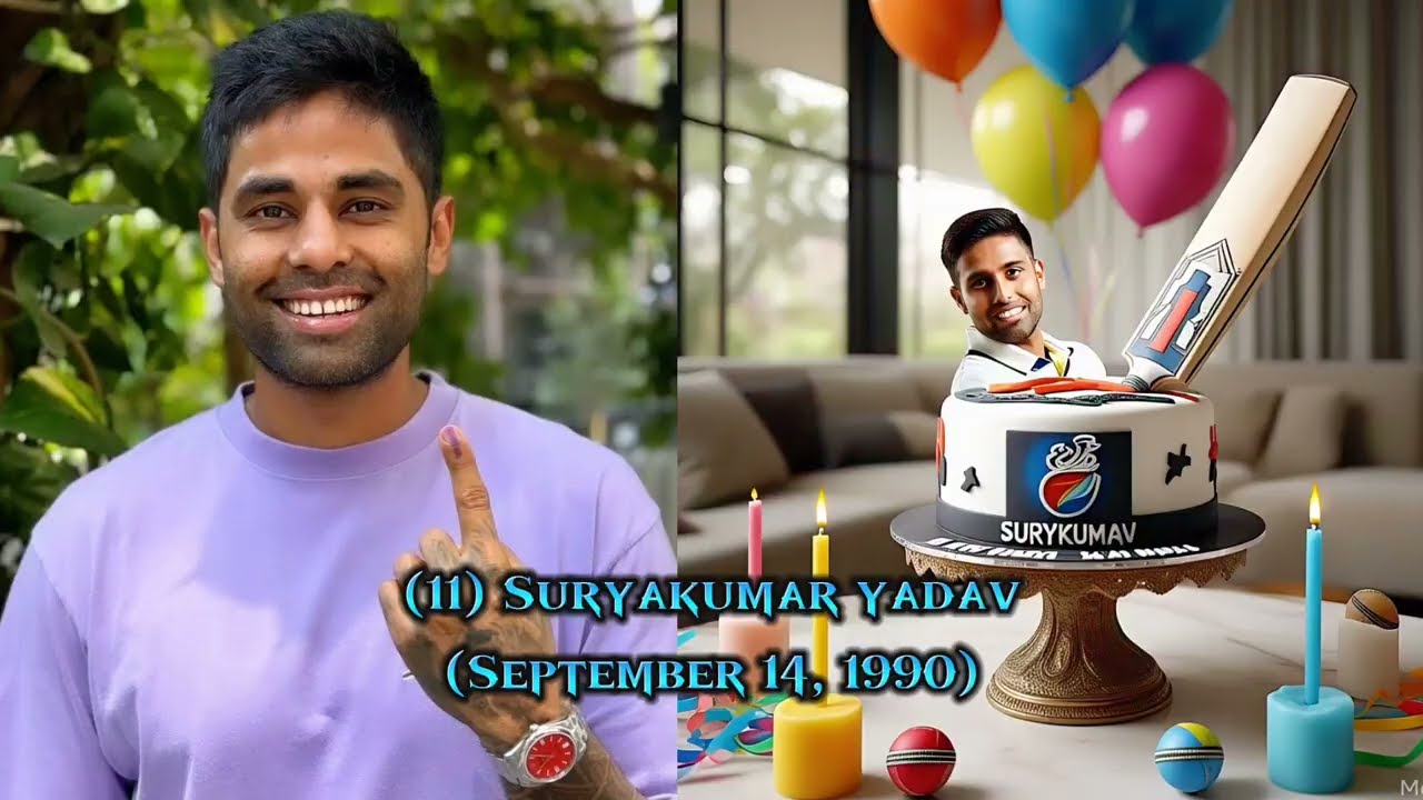 🤯 Top 16 Indian Cricketers & Their Birthdays! 🎉🏏#viralvideo #crickethighlights #cricket