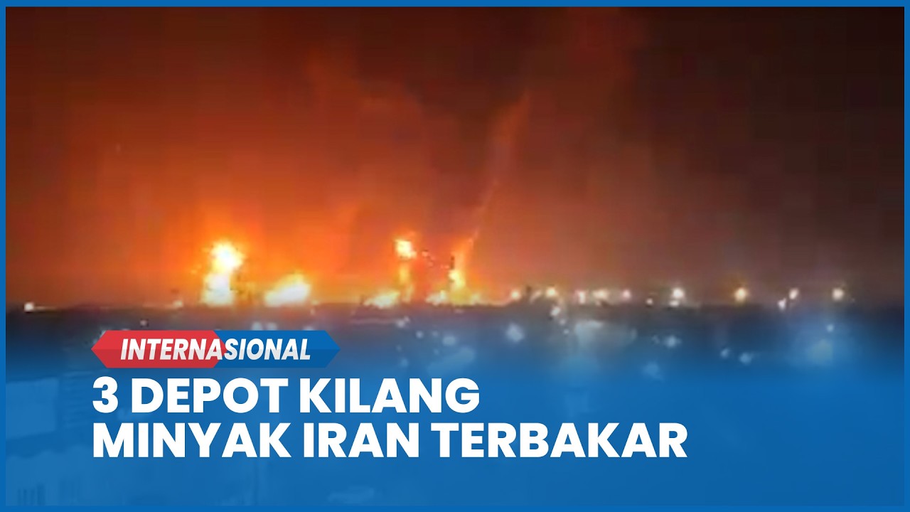 Detik-detik Teheran Berkobar, 3 Depot Kilang Minyak Iran Terbakar Dihantam Rudal Israel