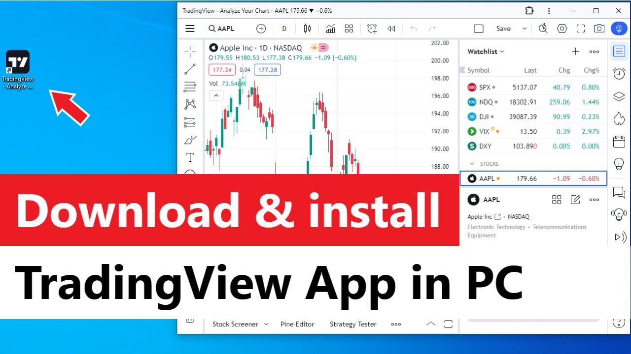 Tradingview app for PC | How to download tradingview app on PC | Install tradingview on win7,8,10,11