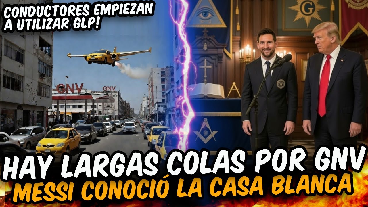 Se agrava crisis de GNV en Lima | Trump recibió a Messi en la Casa Blanca
