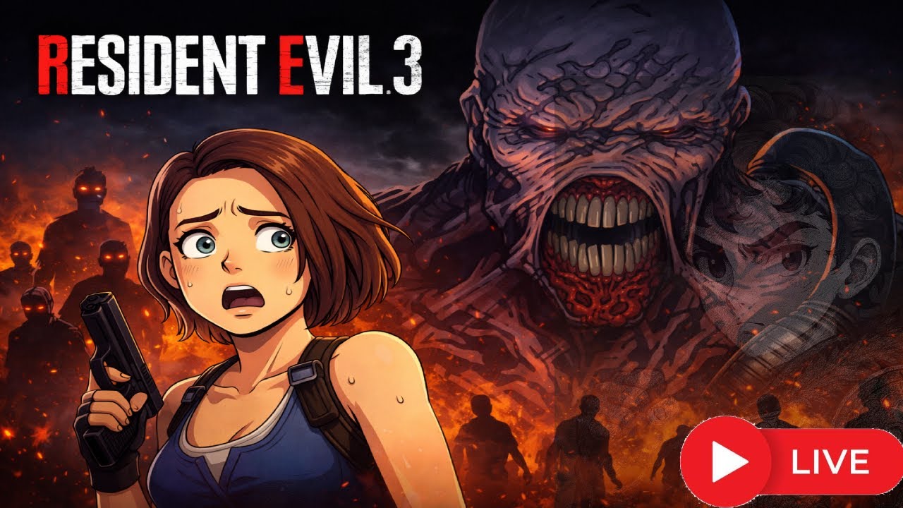 HUYENDO DE NEMESIS EN VIVO 🔥 | Resident Evil 3 #residentevil #nemesis #jillvalentien