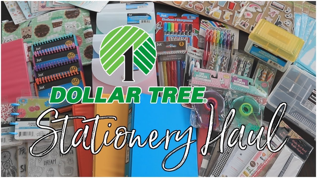 DOLLAR TREE STATIONERY HAUL **HUGE!!** THE BEST $1.00 GEMS EVER
