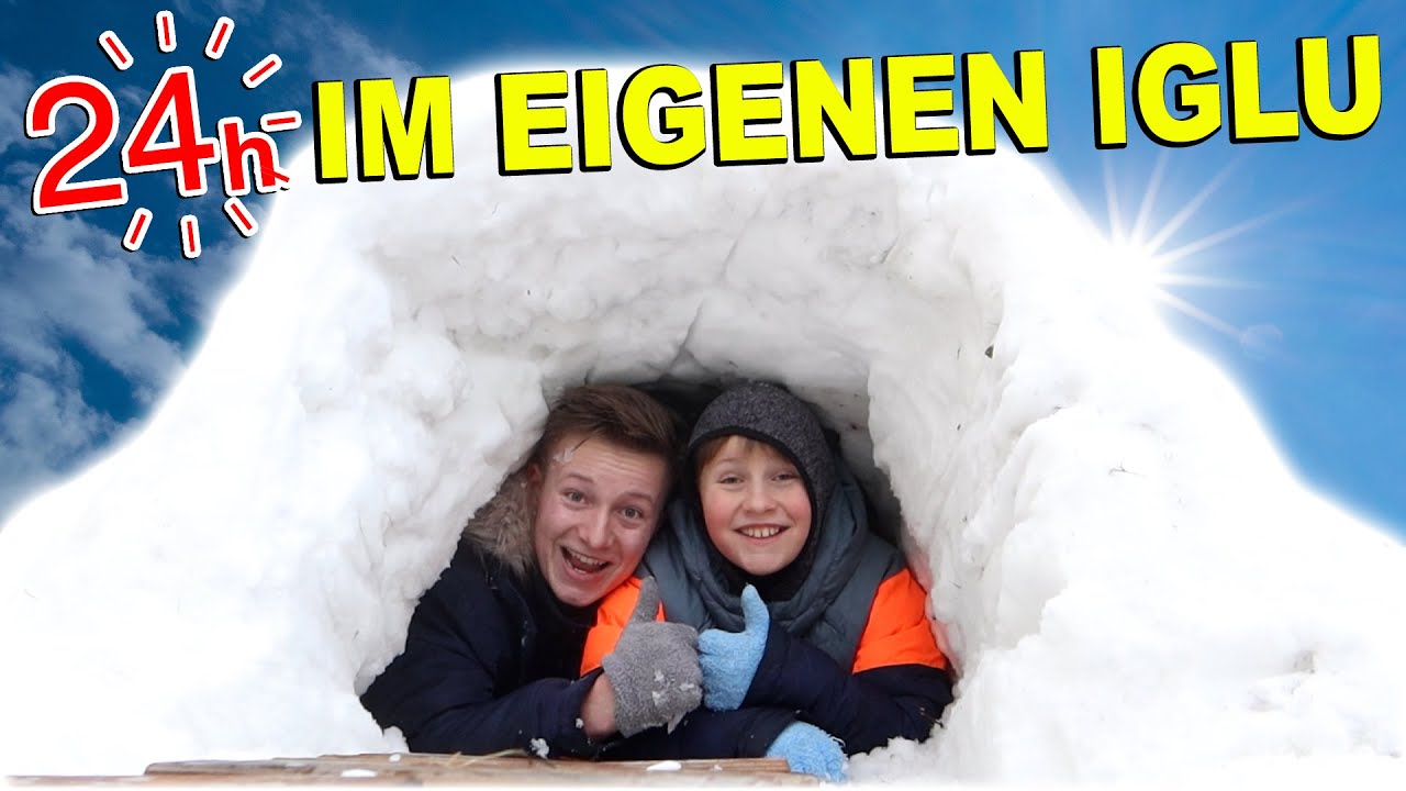 24h ERFRIEREN im EIGENEN IGLU 🤣 TipTapTube