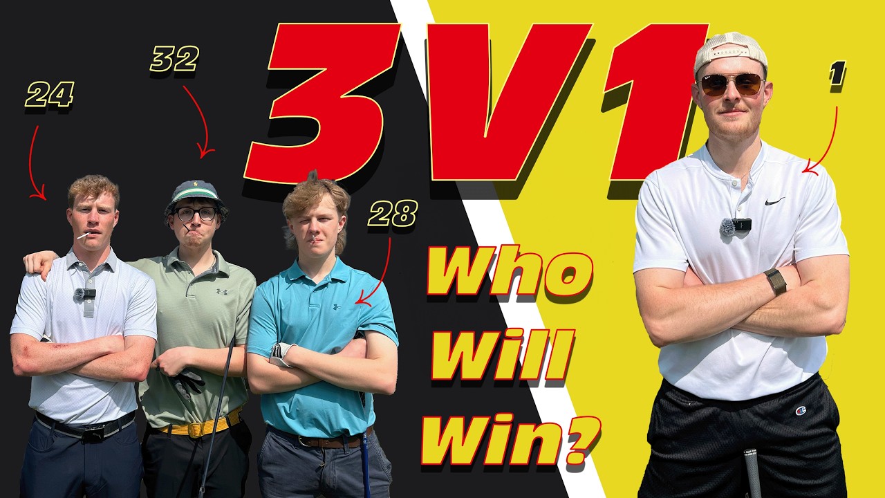 3 Average Golfers vs 1 Handicap… Who Actually Wins?