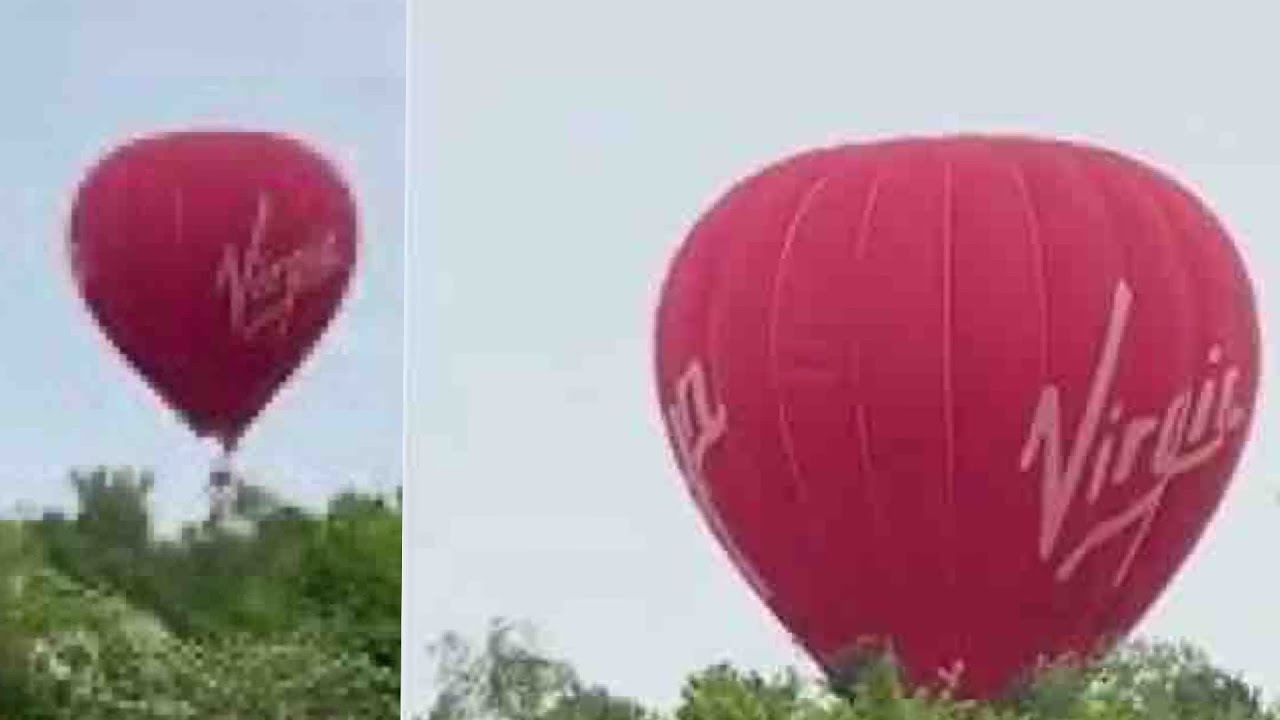 VIRGIN HOT AIR BALLOON DOES AN EMERGENCY LANDING