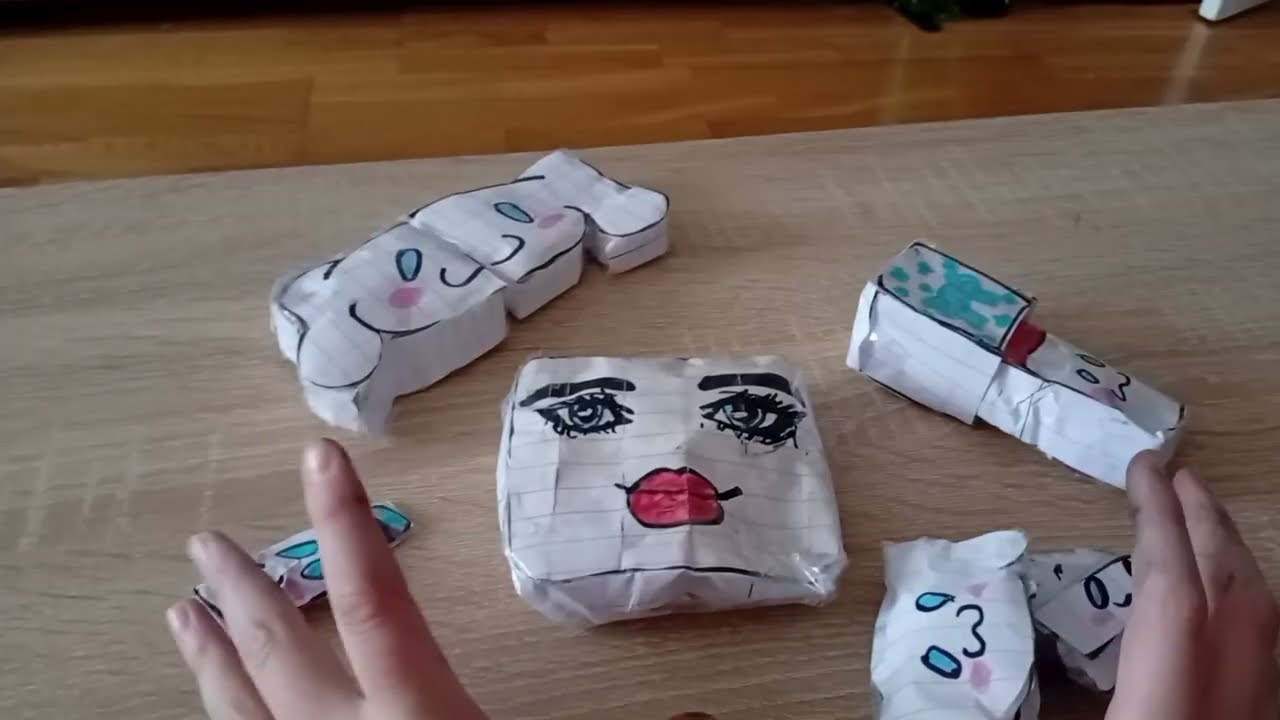 (Paperdiy) blue make up Cinnamoroll sqishi💙✨