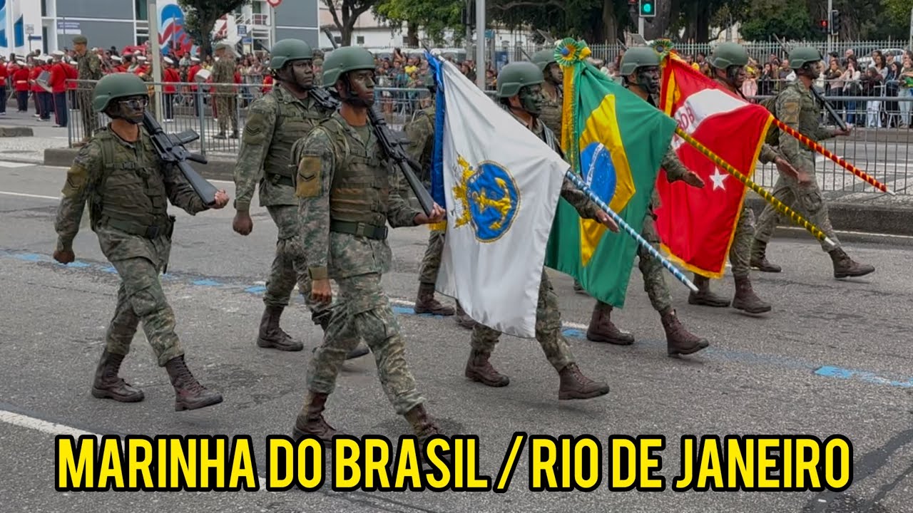 MARINHA DO BRASIL E FUZILEIROS NO DESFILE CÍVICO MILITAR 2025 DE 7 DE SETEMBRO - RIO DE JANEIRO 🇧🇷