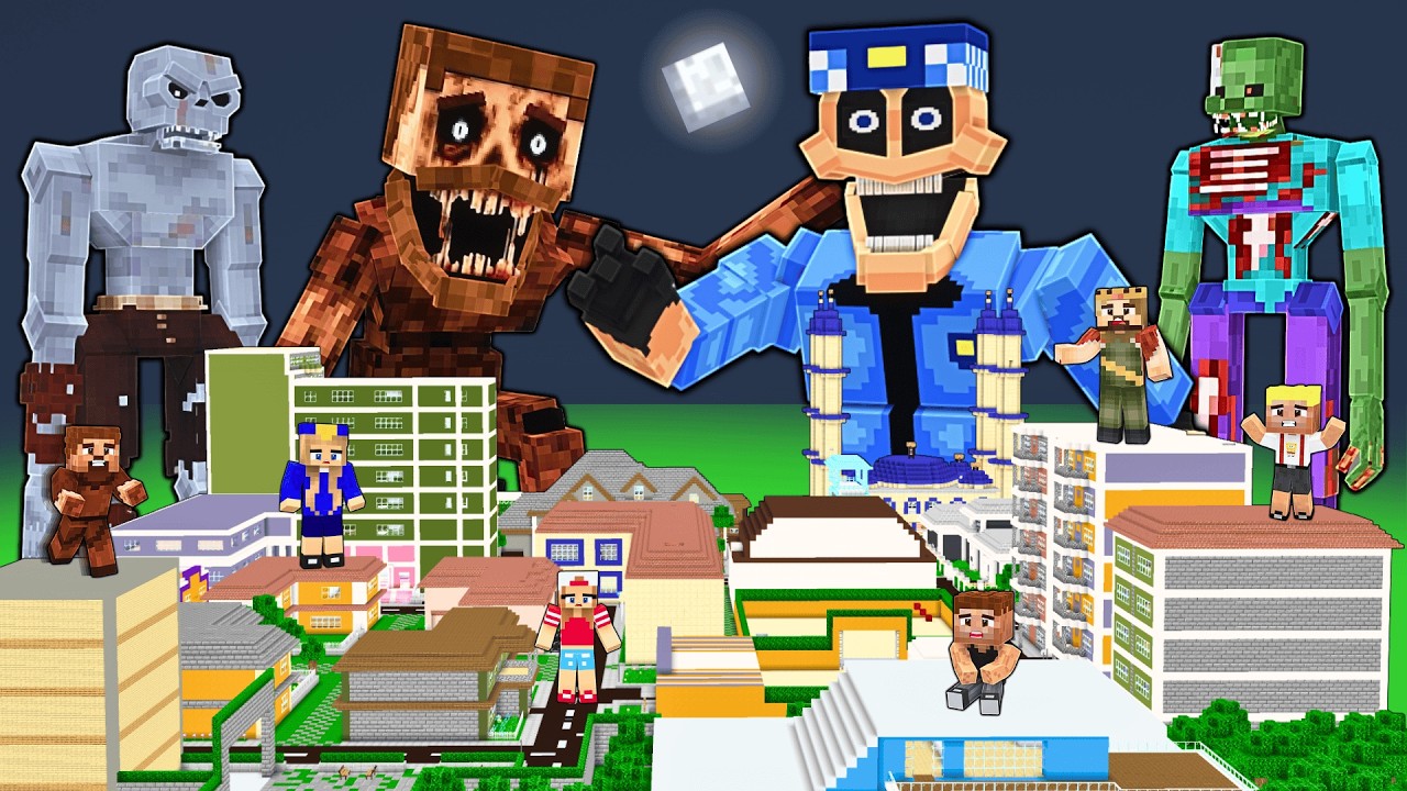 CANAVAR KEREM KOMİSER ORDUSUYLA ŞEHRE SALDIRIYOR! 😱 - Minecraft