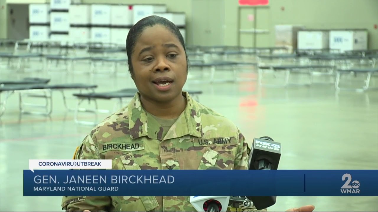 National Guard sets up field hospital at Baltimore Convention Center