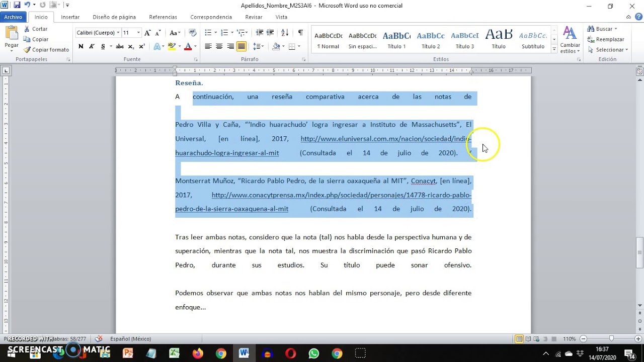 Tutorial actividad integradora 6. Módulo 2.