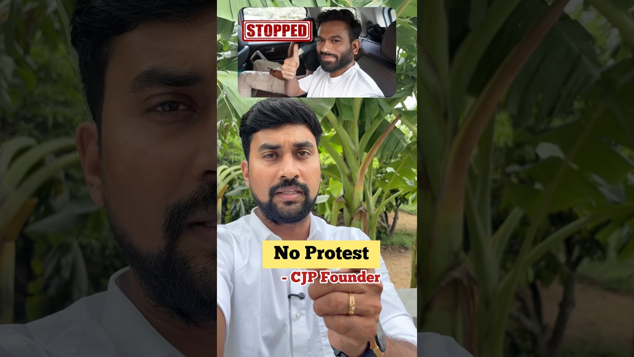 🛑No Protest 🏳️ CJP Founder #abhijitdipke #cjpprotest #cjp #cockroachjantaparty #trending #shorts