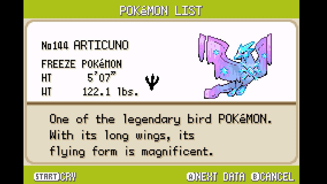 Pokemon Reboot Fire Red Complete Pokedex
