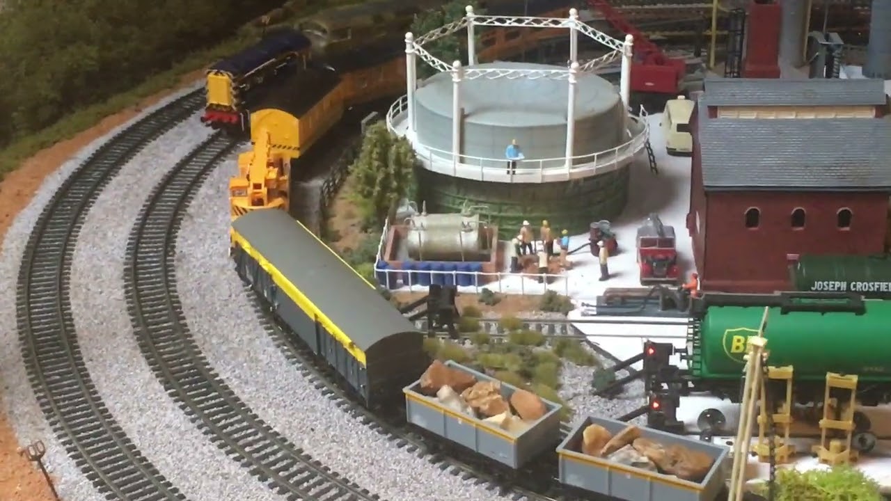 Loram class 37 being run in from new, GBRF class with old warship