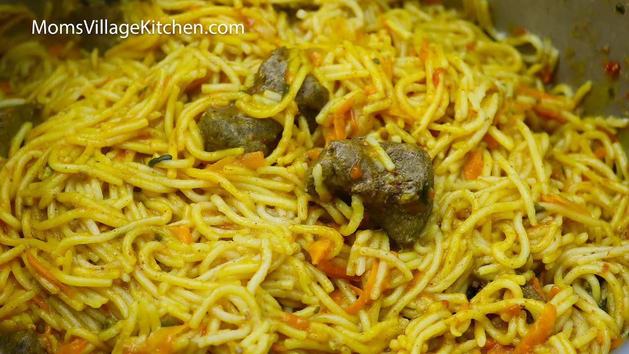 How To Cook Spaghetti - Pasta with Liver - Ugandan African Food - Mom's Village Kitchen