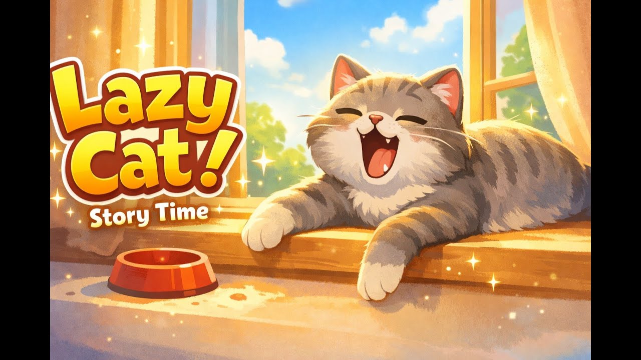 Ленивый кот, который научился стараться 🐾 | Забавная и трогательная поучительная история для детей