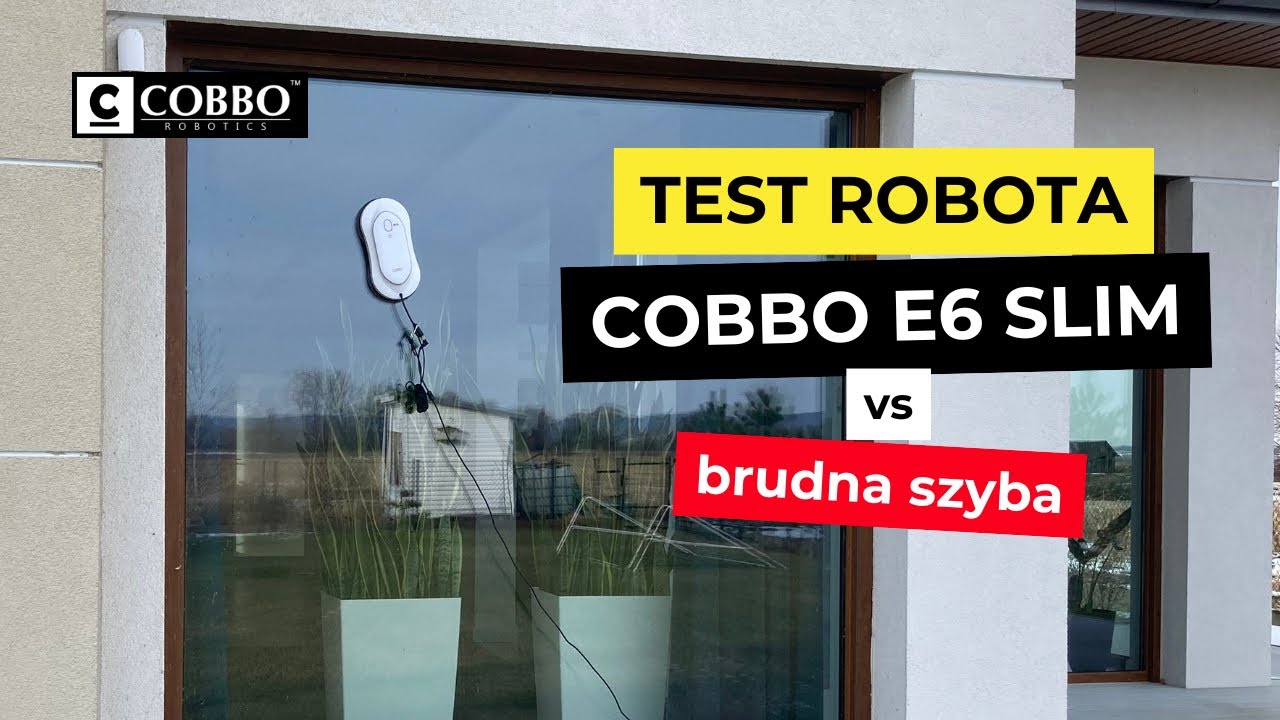 Test robot do okien COBBO E6 Slim na brudnej szybie! 🤩 #testing #cleaning #sprzątanie #satisfying