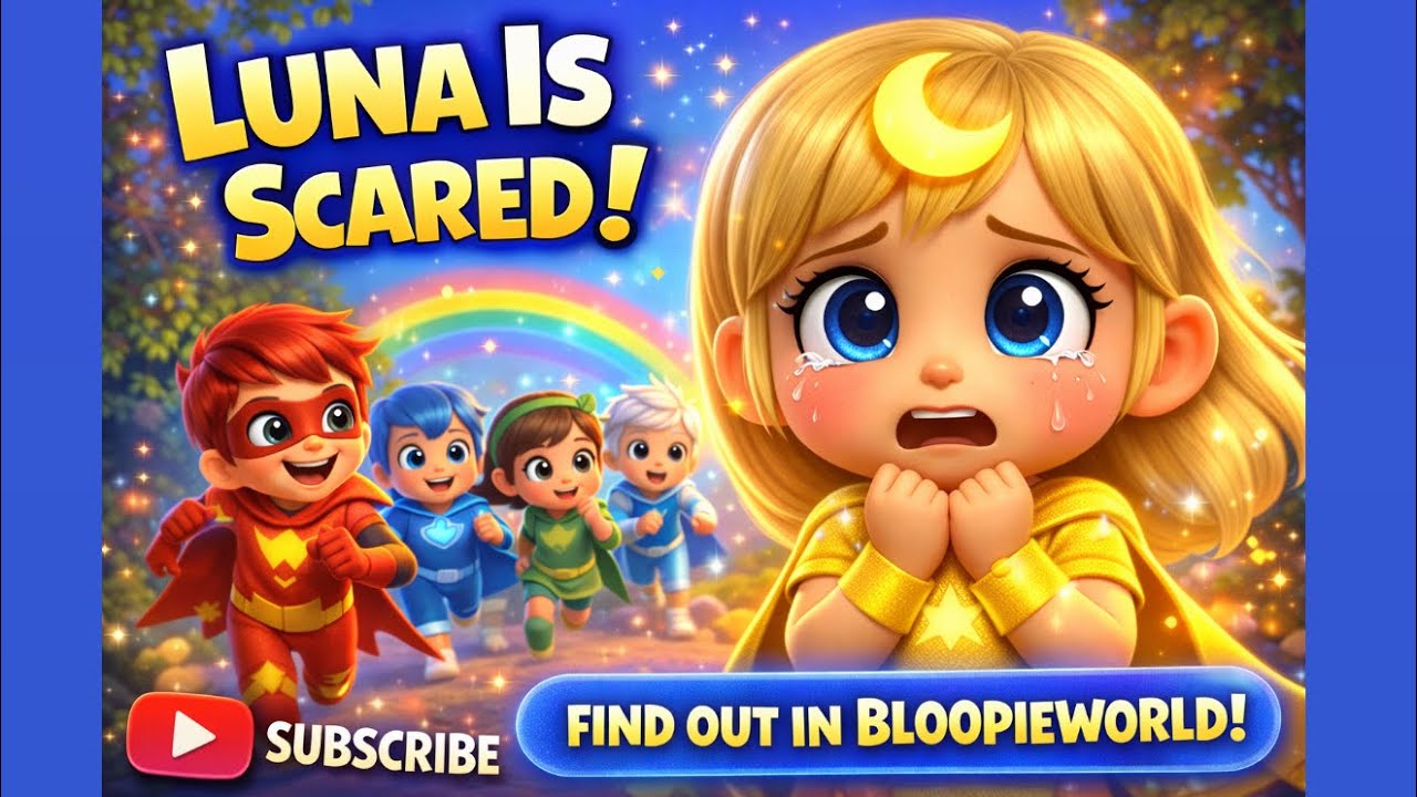 Luna Is Scared! 😮✨ | Friends Help in BloopieWorld | Kids Cartoon
