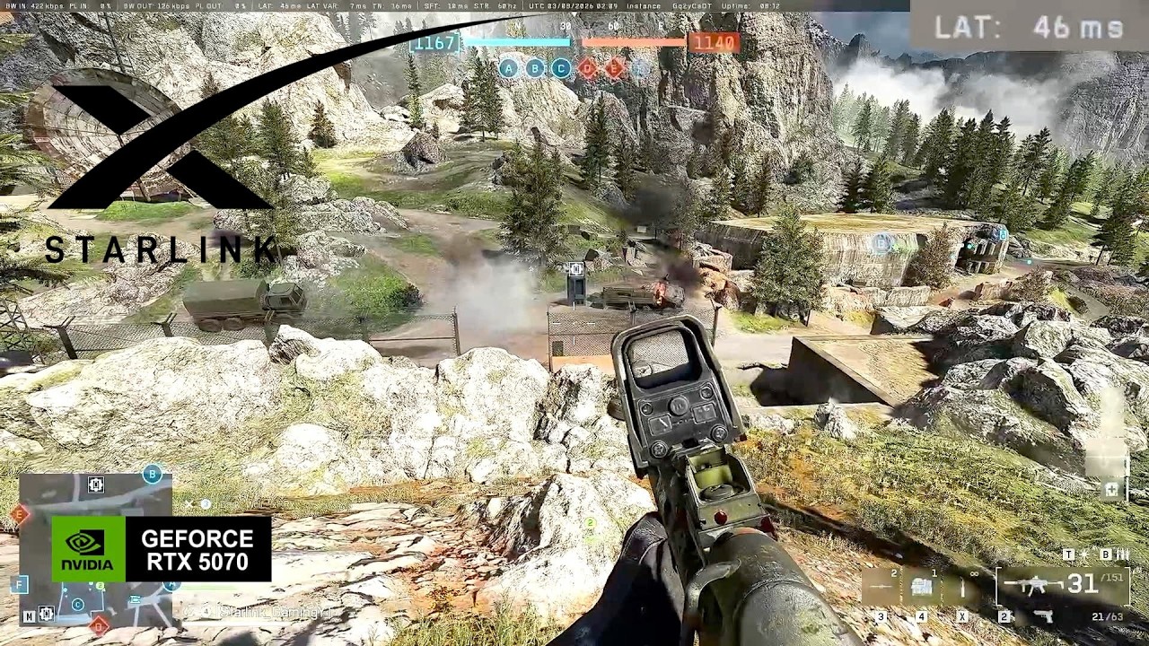 Starlink Gaming Test | Battlefield 6 Multiplayer Gameplay