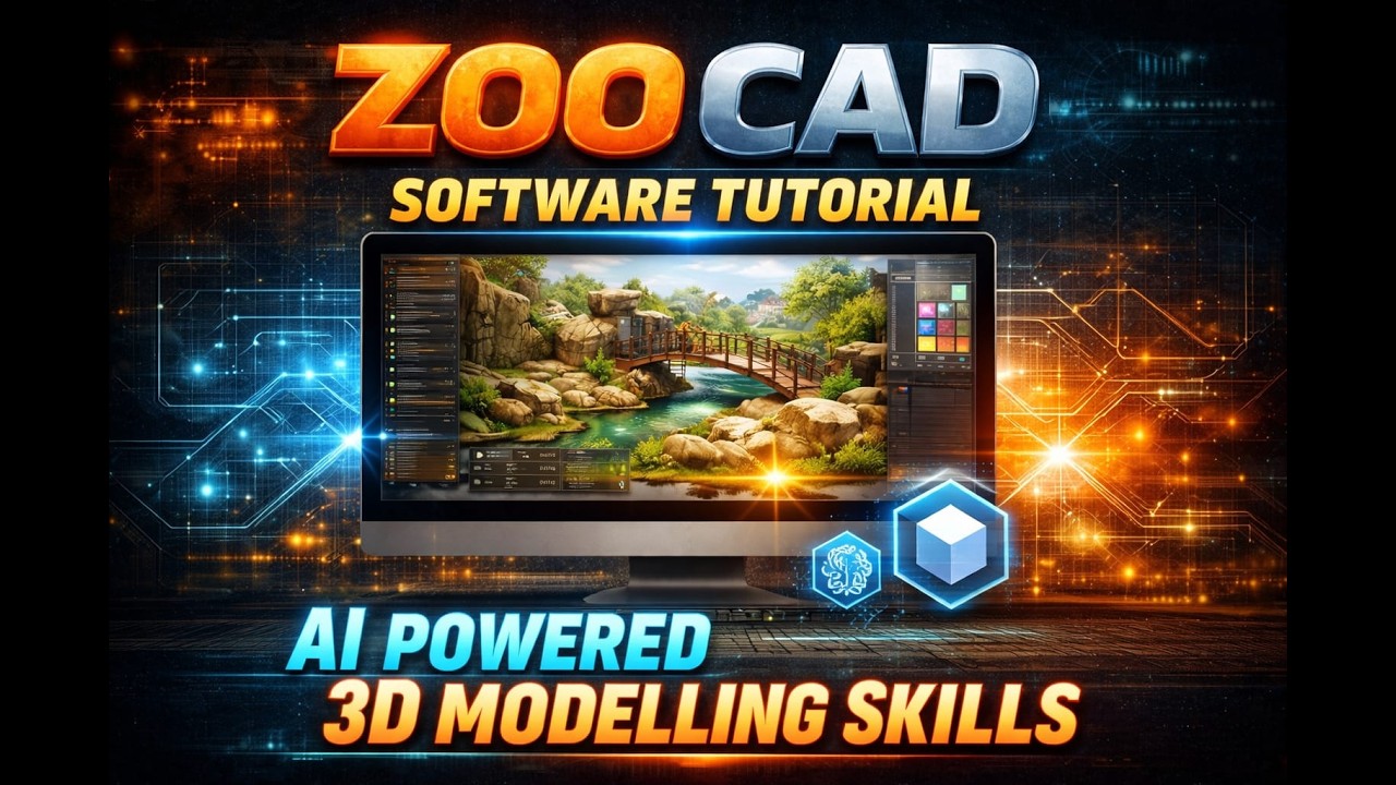 ZOO CAD Software Tutorial - AI Powered 3D Modelling Skills