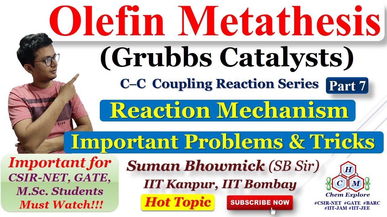 Olefin Metathesis Reaction||Grubbs Catalyst||Reaction Mechanism||With Problems||CSIR-NET GATE|Tricks