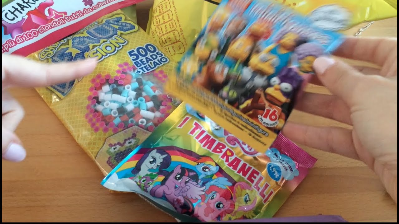 Haul Giugno+Assaggio : My Little Pony, Masha e Orso, SHOKKY BANDZ SpongeBob e altri - Bling Bag