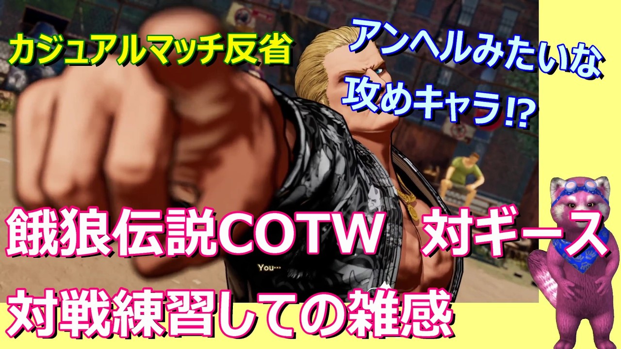 【餓狼伝説COTW】Nギース対Nギース　対戦練習しての雑感　カジュアルマッチ反省