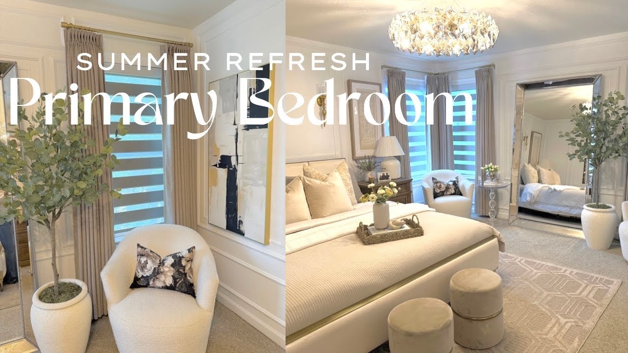 Primary Bedroom Makeover|Summer Refresh|Decorate with Me|Vinchy Art