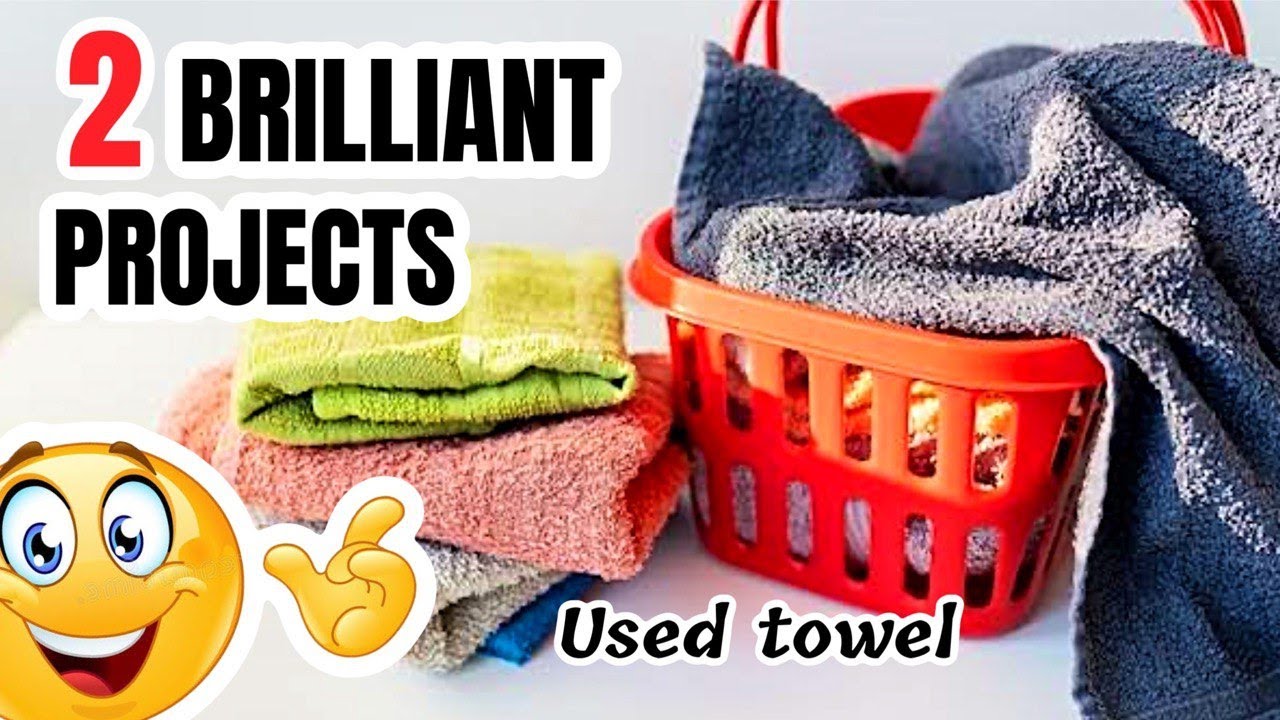 2 BRILLIANT SEWING PROJECTS FROM USED TOWELS | 3 SEWING PROJECTS IN UNDER 10 MINUTES | DIY