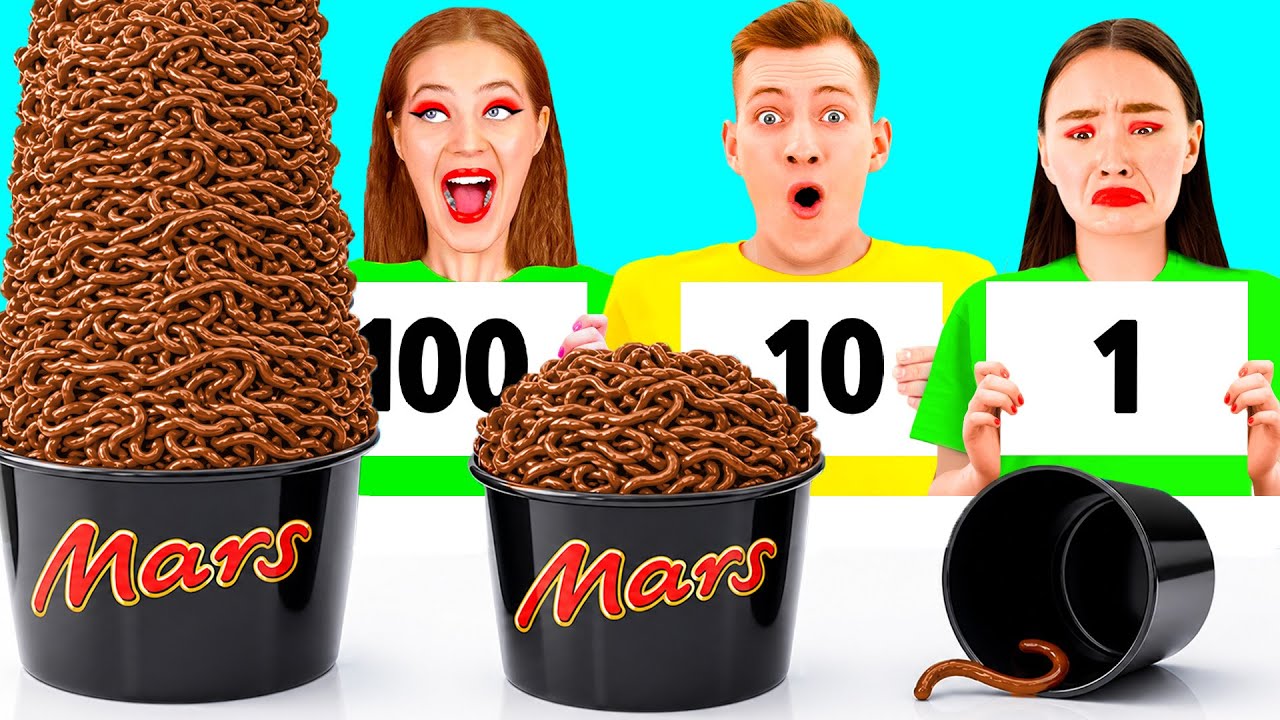 100 Слоев Еды Челлендж | Смешные Челленджи с Едой
